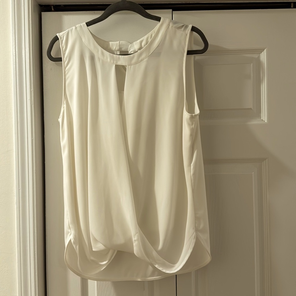 41 Hawthorn Sleeveless Wrap Blouse in Larger